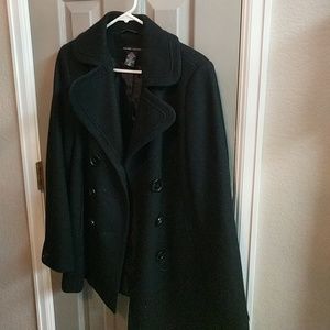 New york and company black pea coat